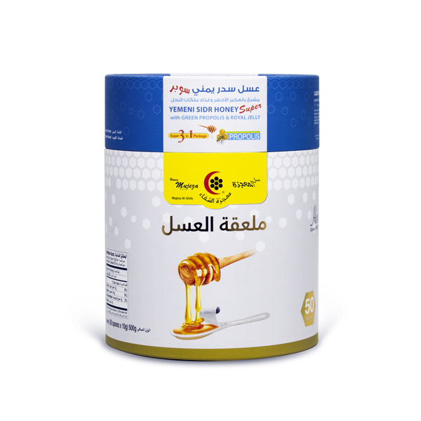 Yemeni Sidr Honey with Propolis & RJ 3in1 Spoon 10g x 50pc